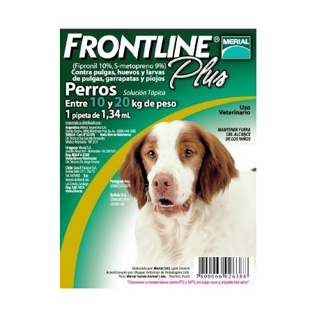 Frontline Plus Pipeta Perros 10-20kg
