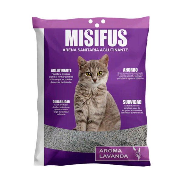 Misifus Lavanda 4kg - Arena Aglutinante