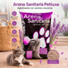 PetLuxe 20kg Lavanda - Arena Aglutinante (Easy Clean)