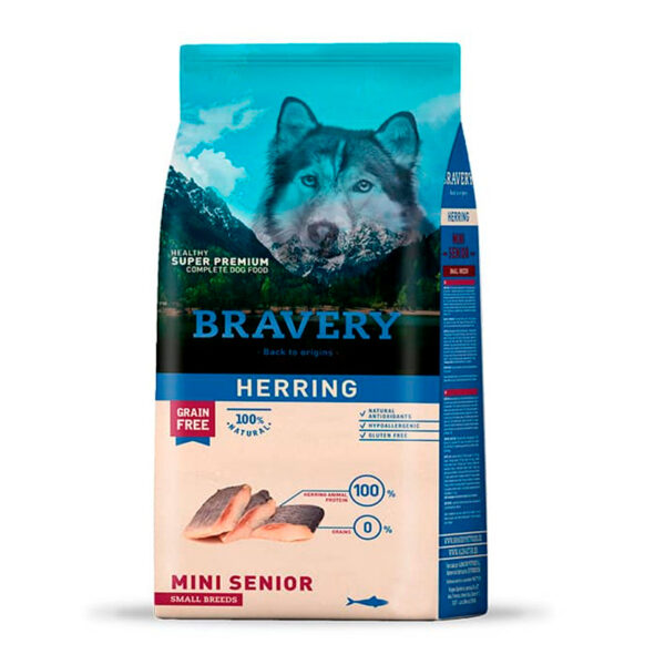 bravery-herring-senior-small-breeds Bravery - Herring Mini senior 2Kg