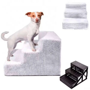 Escalera para mascotas 3 peldaños altura 30 cm