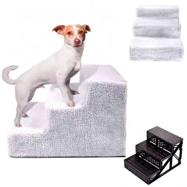 escalera-3-peldanos Escalera para mascotas 3 peldaños altura 30 cm